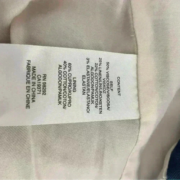 TIBI Linen Viscose Cropped Jacket Size 2-Excellent Condition - Picture 6 of 6